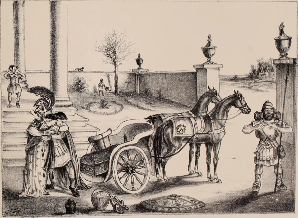 An illustration from Plutarch restored: an anachronatic metempsychosis., 1862, leaf 76