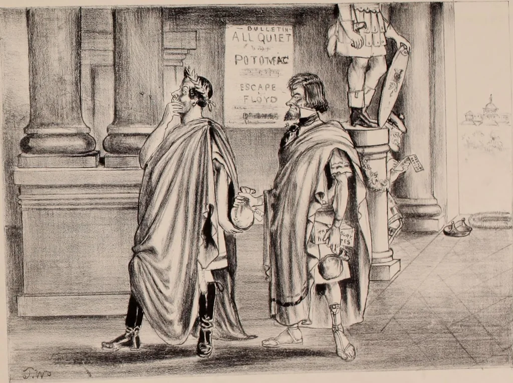 An illustration from Plutarch restored: an anachronatic metempsychosis., 1862, leaf 88
