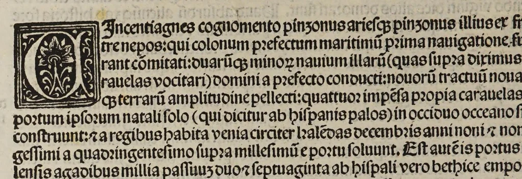 An illustration from P. Martyris Angli Mediolanensis Opera : Legatio Babylonica ; Occeani decas ; Poemata ; Epigrammata, 1511, leaf 86