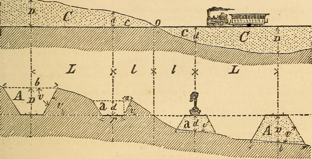 An illustration from Pocket-book of mechanics and engineering, 1864, leaf 130