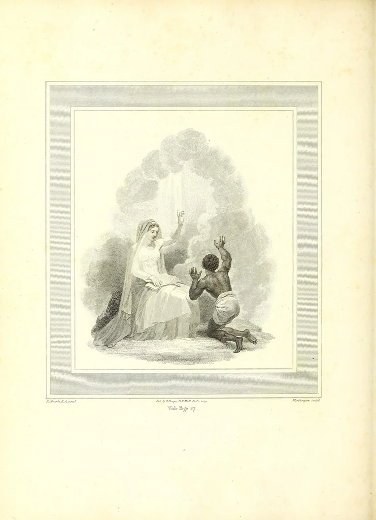 An illustration from Poems on the abolition of the slave trade, 1809, leaf 134
