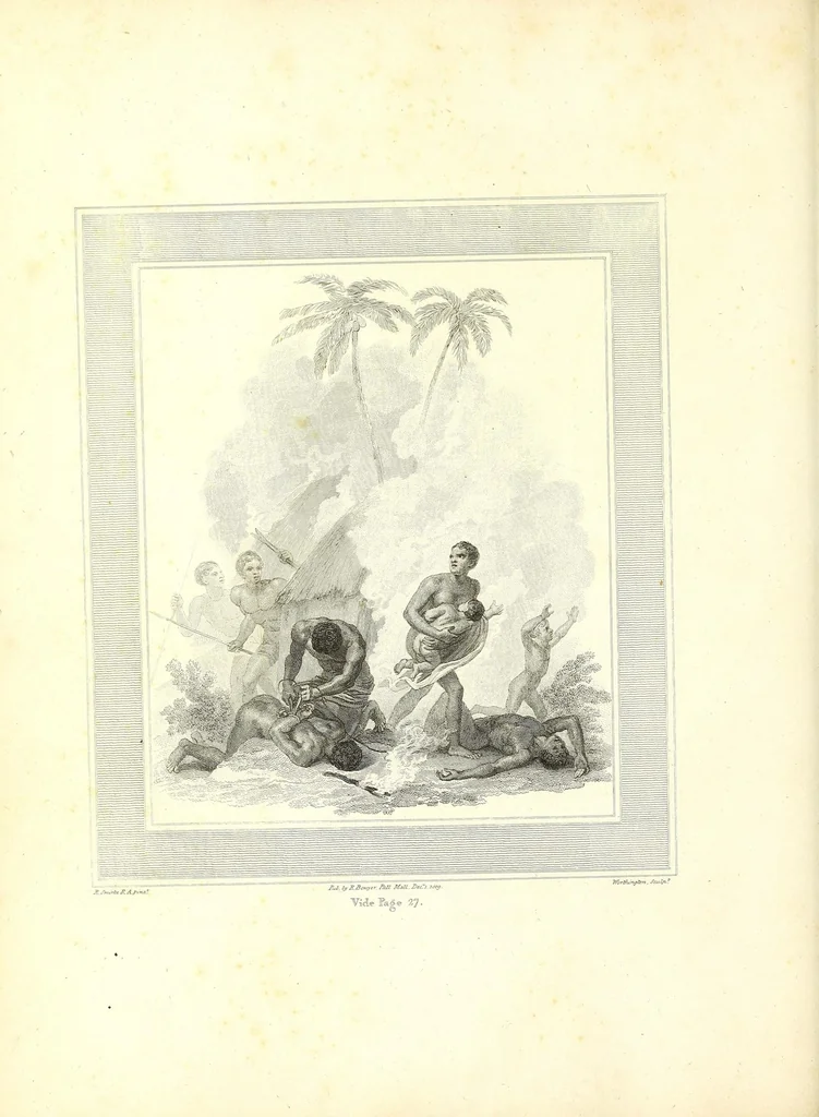 An illustration from Poems on the abolition of the slave trade, 1809, leaf 68