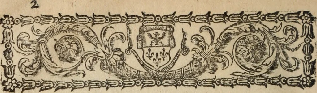 An illustration from Poesies, en Latin et en François, 1653, leaf 45