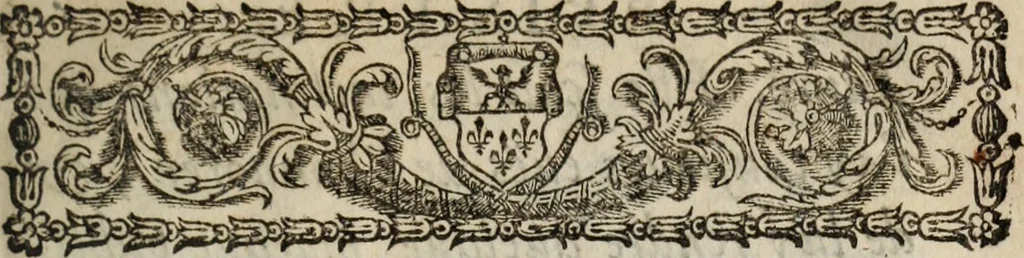 An illustration from Poesies, en Latin et en François, 1653, leaf 8