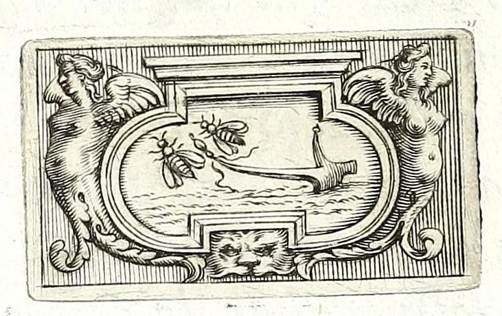 An illustration from Poesie toscane, 1638, leaf 104