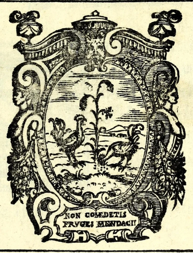 An illustration from Poetica di Iason Denores : nella qual per via di definitione & diuisione si tratta secondo l'opinion d'Artist[otle] della tragedia, del poema heroico, & della comedia, 1588, leaf 5