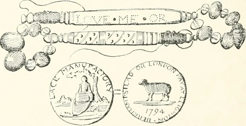 An illustration from Point and pillow lace : a short account of various kinds ancient and modern, and how to recognize them, 1899, leaf 211