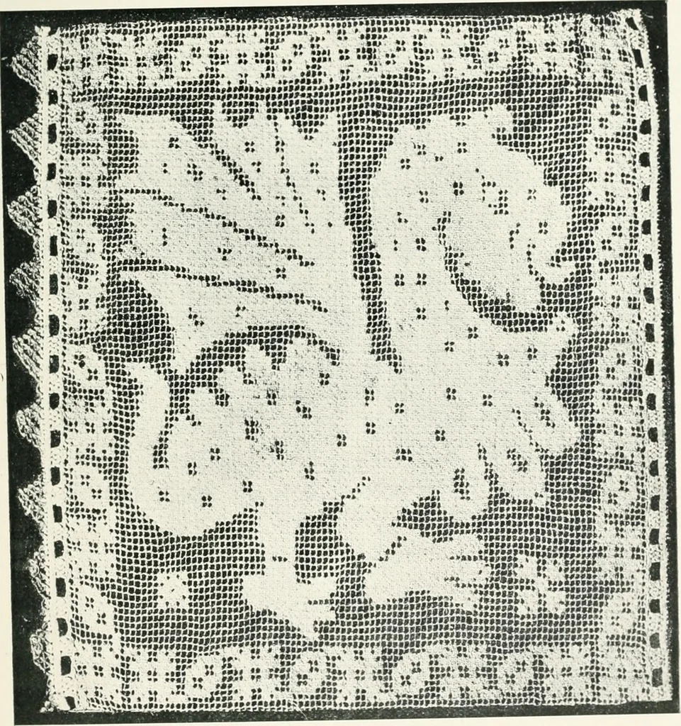An illustration from Point and pillow lace : a short account of various kinds ancient and modern, and how to recognize them, 1899, leaf 42