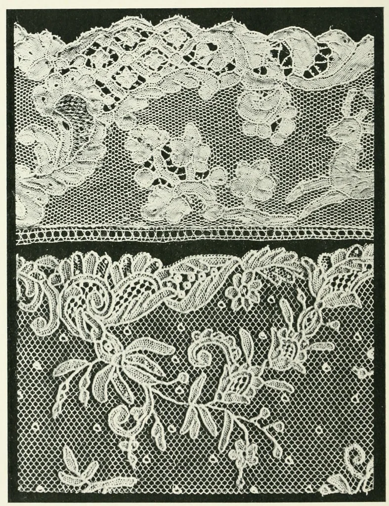 An illustration from Point and pillow lace : a short account of various kinds ancient and modern, and how to recognize them, 1899, leaf 163