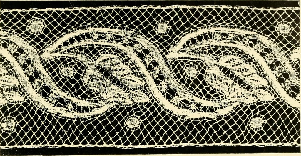An illustration from Point and pillow lace; a short account of various kinds, ancient and modern, and how to recognise them, 1905, leaf 120