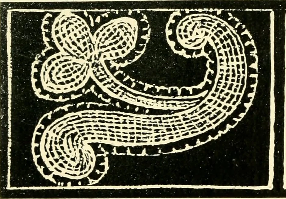 An illustration from Point and pillow lace; a short account of various kinds, ancient and modern, and how to recognise them, 1905, leaf 158