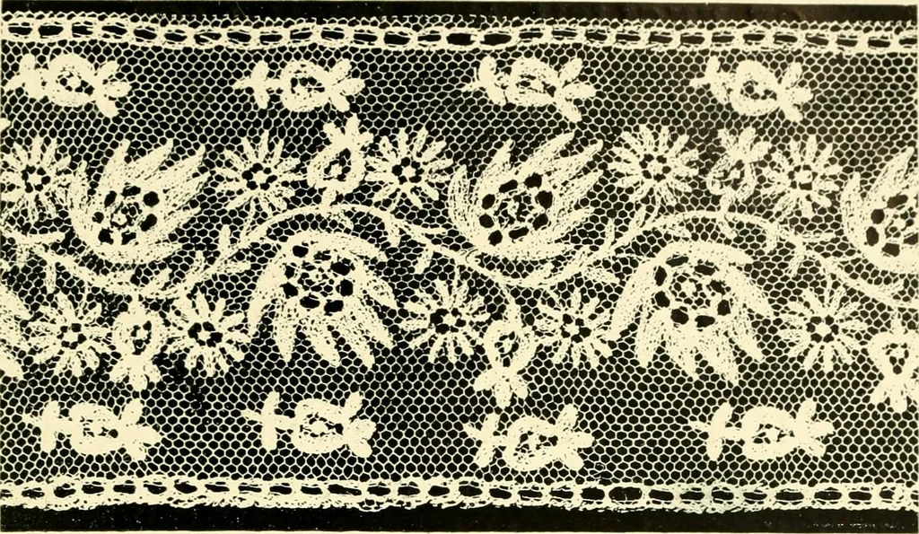An illustration from Point and pillow lace; a short account of various kinds, ancient and modern, and how to recognise them, 1905, leaf 192