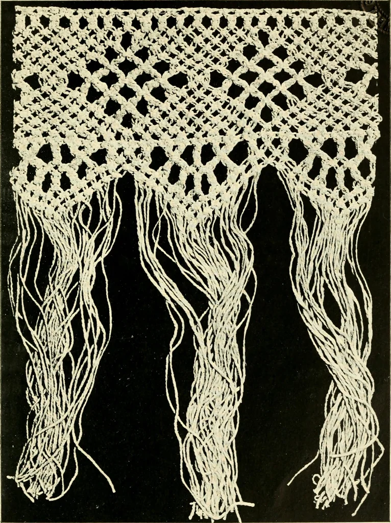 An illustration from Point and pillow lace; a short account of various kinds, ancient and modern, and how to recognise them, 1905, leaf 92