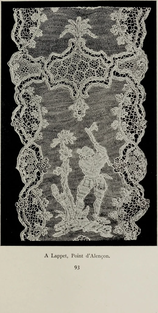 An illustration from Point and pillow lace; a short account of various kinds, ancient and modern, and how to recognise them, 1905, leaf 122