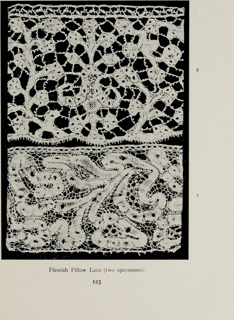 An illustration from Point and pillow lace; a short account of various kinds, ancient and modern, and how to recognise them, 1905, leaf 152