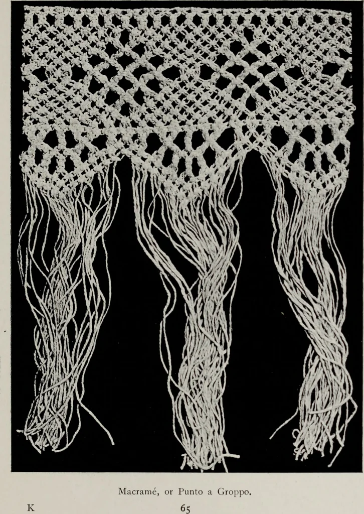 An illustration from Point and pillow lace; a short account of various kinds, ancient and modern, and how to recognise them, 1905, leaf 90