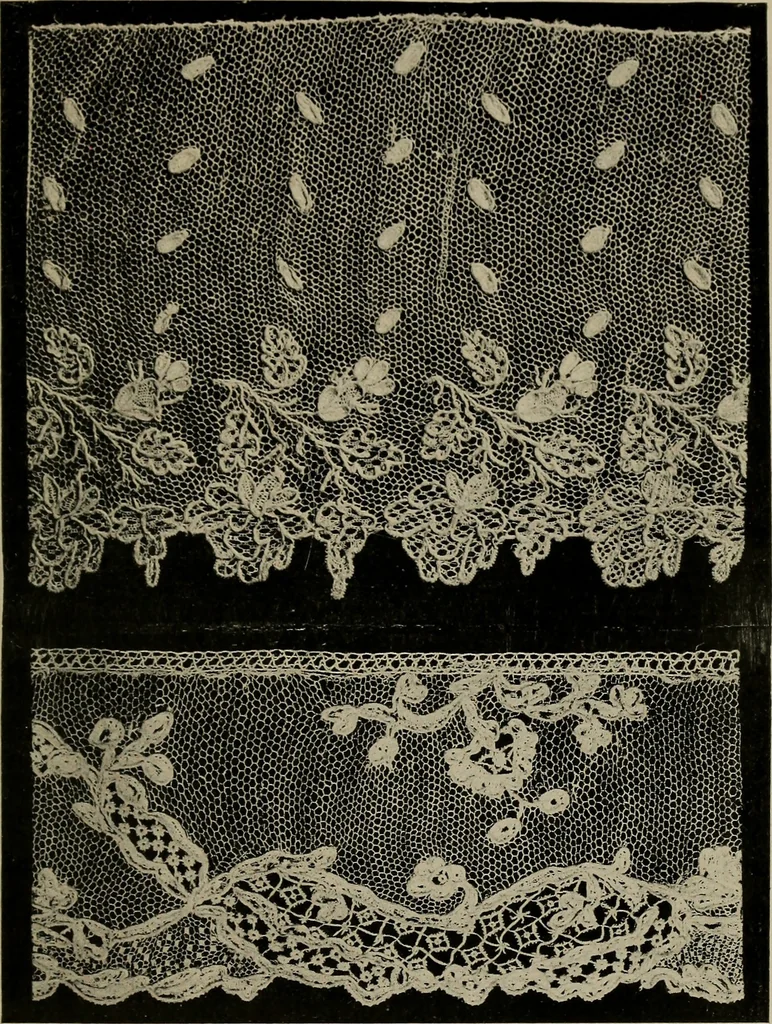 An illustration from Point and pillow lace; a short account of various kinds ancient and modern, and how to recognize them, 1905, leaf 120