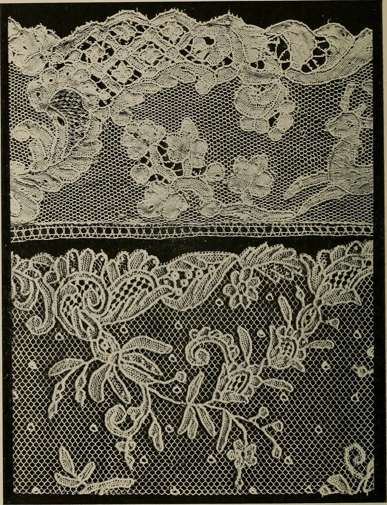 An illustration from Point and pillow lace; a short account of various kinds ancient and modern, and how to recognize them, 1905, leaf 163