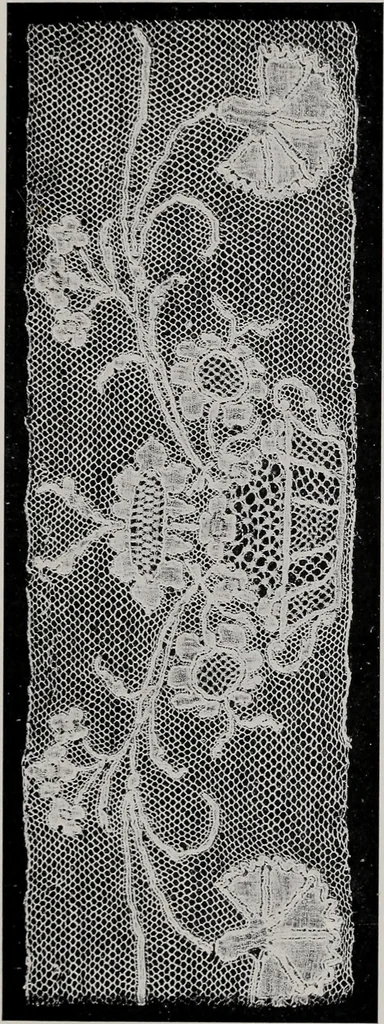 An illustration from Point and pillow lace : a short account of various kinds ancient and modern, and how to recognize them, 1899, leaf 180