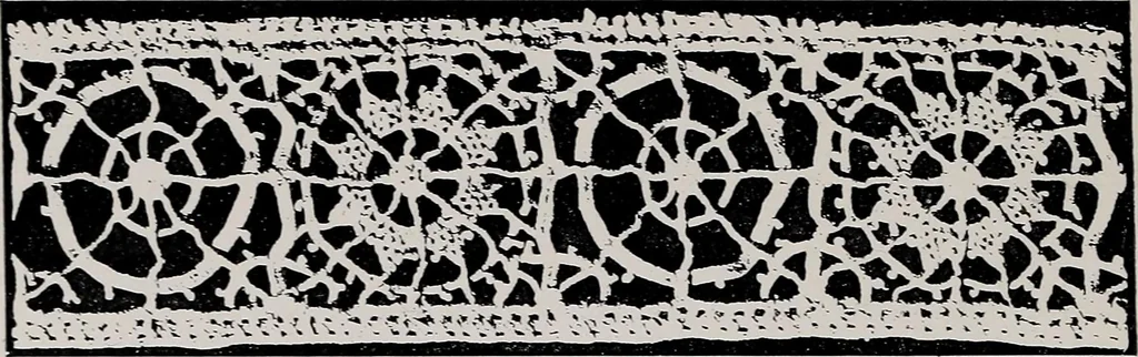 An illustration from Point and pillow lace : a short account of various kinds ancient and modern, and how to recognize them, 1899, leaf 35
