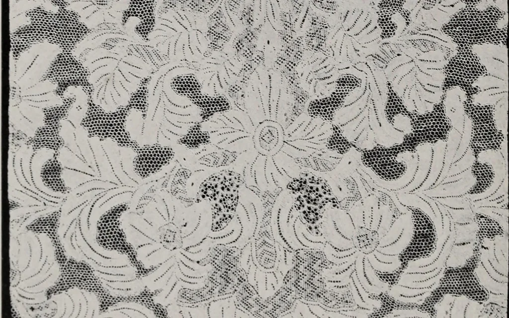 An illustration from Point and pillow lace : a short account of various kinds ancient and modern, and how to recognize them, 1899, leaf 75