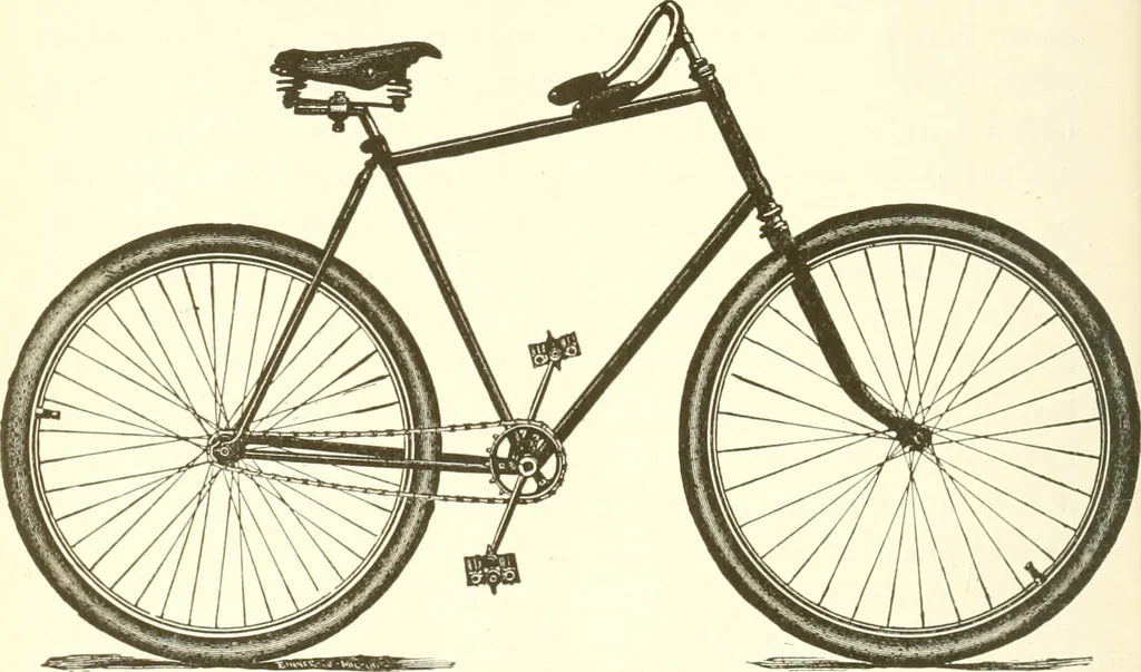 An illustration from Points for cyclists with training, 1894, leaf 101