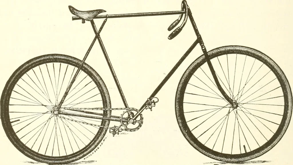 An illustration from Points for cyclists with training, 1894, leaf 101