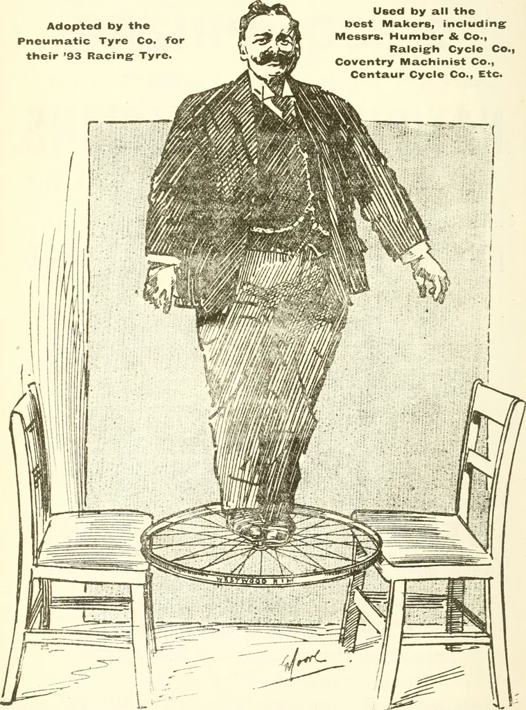An illustration from Points for cyclists with training, 1894, leaf 105
