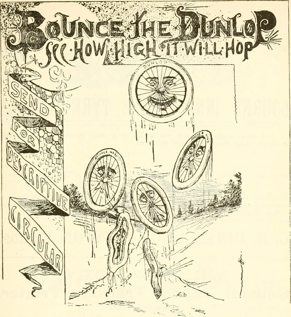 An illustration from Points for cyclists with training, 1894, leaf 108