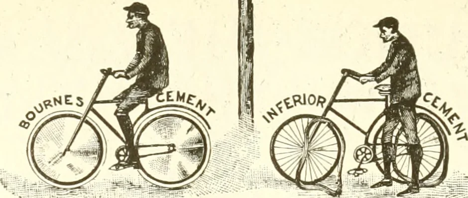 An illustration from Points for cyclists with training, 1894, leaf 109