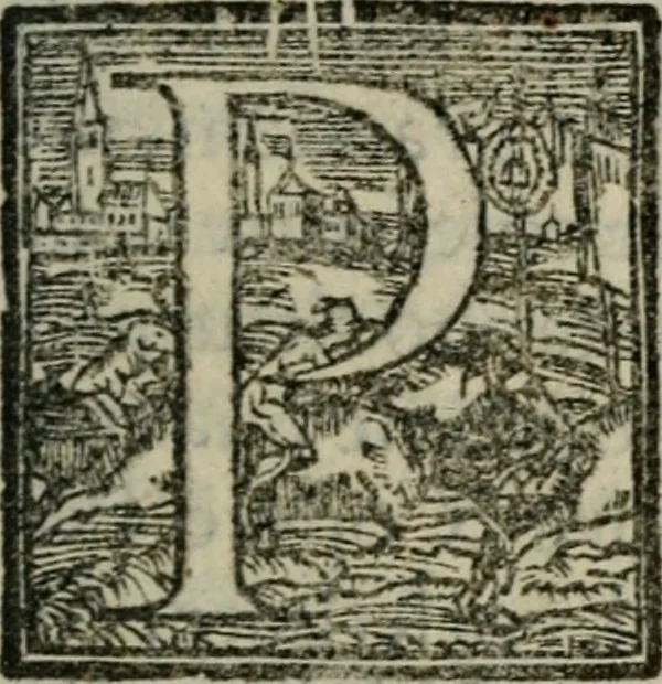 An illustration from Polifila, comedia piacevole..., 1556, leaf 6
