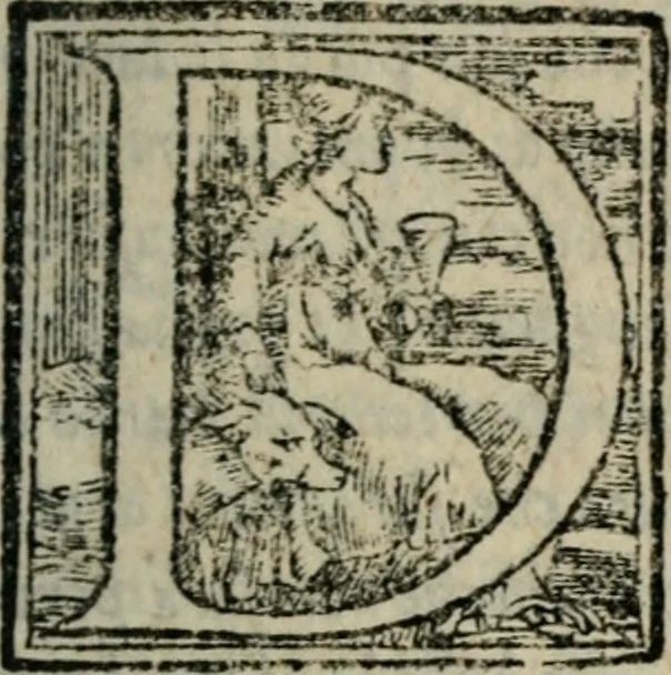 An illustration from Polifila, comedia piacevole..., 1556, leaf 8