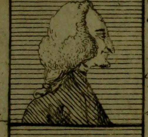 An illustration from A political and satirical history of the years 1756 and 1757 : in a series of seventy-five humorous and entertaining prints, containing all the most remarkable transactions, characters and caricaturas of those two memorable years, to which is annexed, an explanatory account or key to every print, which renders the whole full and significant, 1758, leaf 124