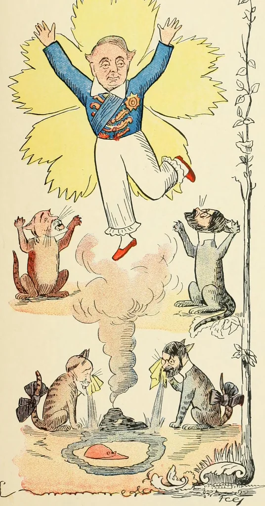 An illustration from The political Struwwelpeter, 1899, leaf 18