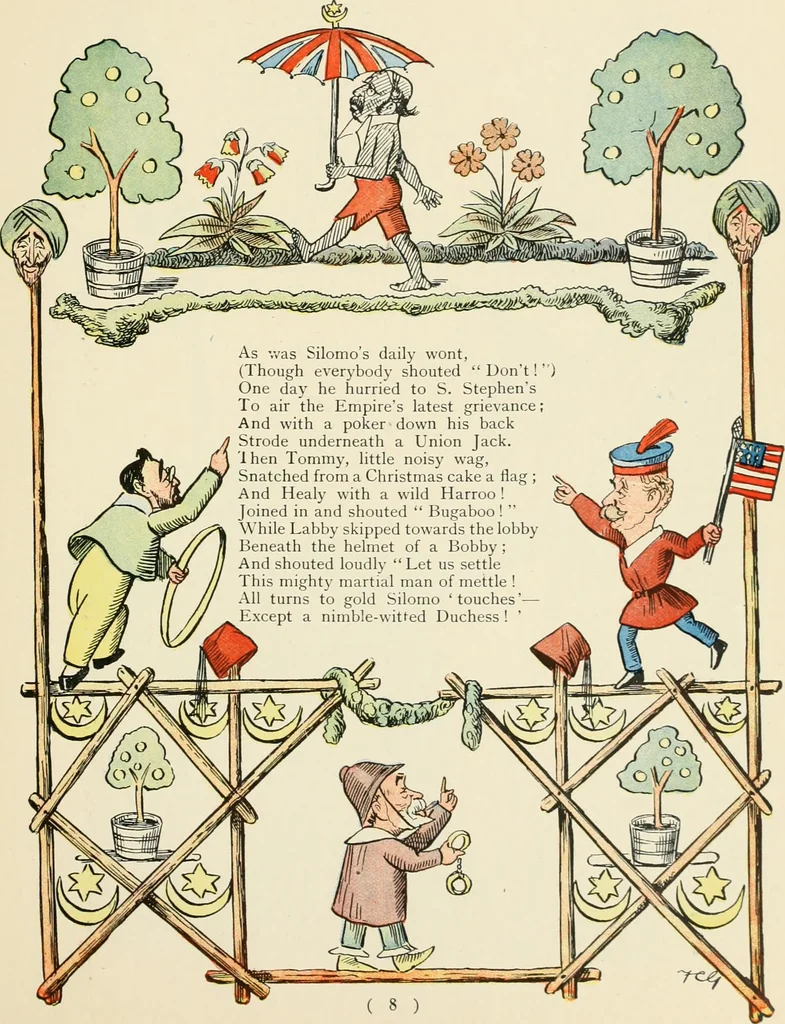 An illustration from The political Struwwelpeter, 1899, leaf 20