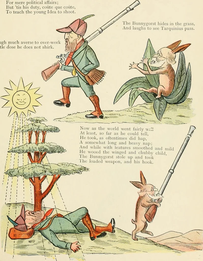 An illustration from The political Struwwelpeter, 1899, leaf 28