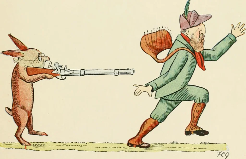 An illustration from The political Struwwelpeter, 1899, leaf 30