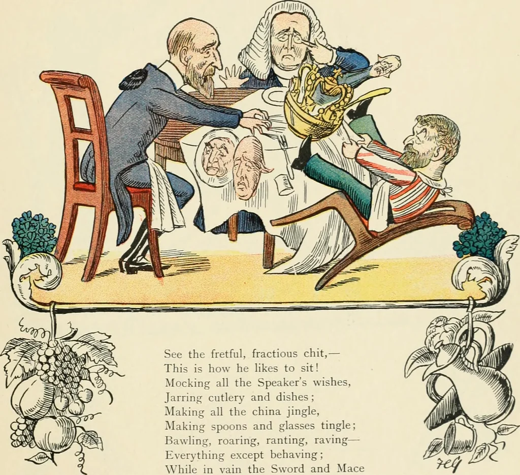 An illustration from The political Struwwelpeter, 1899, leaf 42