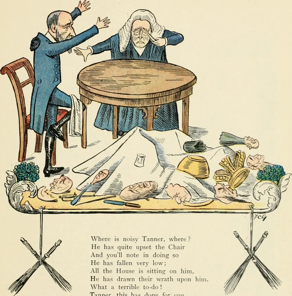An illustration from The political Struwwelpeter, 1899, leaf 44