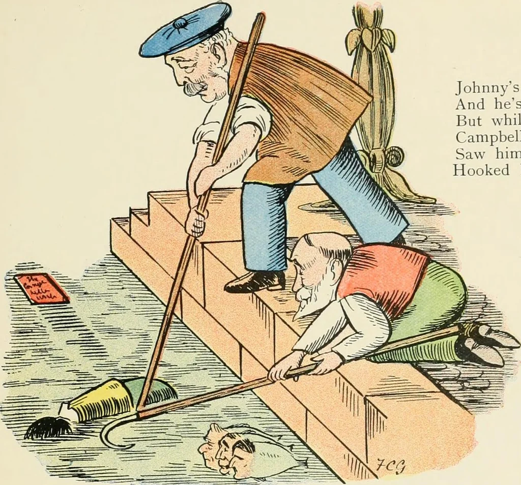 An illustration from The political Struwwelpeter, 1899, leaf 50