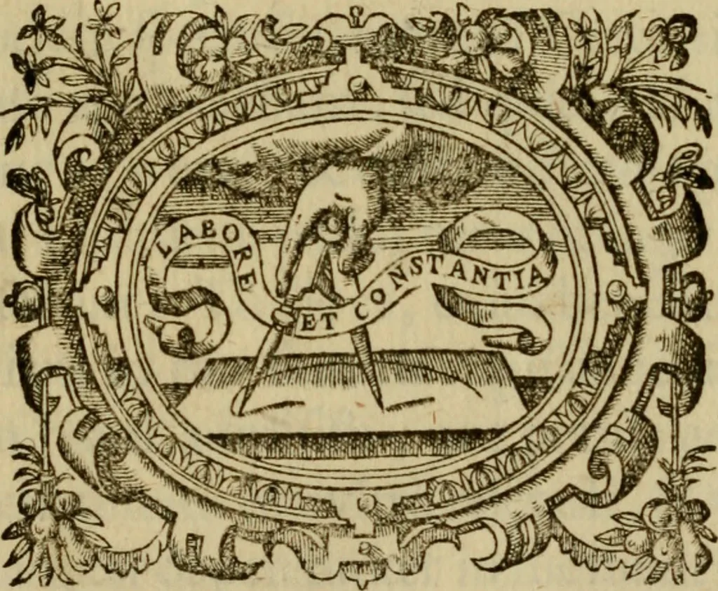 An illustration from Ivsti LipsI Politicorvm, sive, Civilis doctrinae libri sex : qui ad principatum maximè spectant : additae notae auctiores, tum & De vna religione liber, 1604, leaf 226