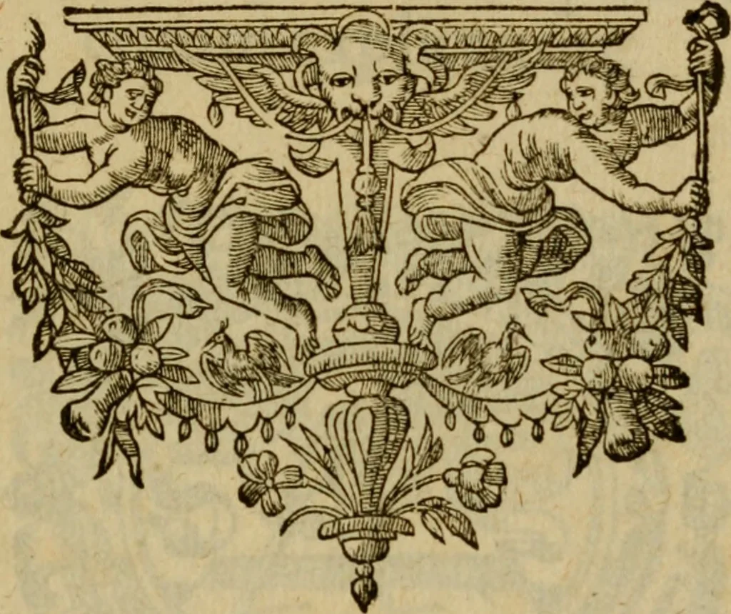 An illustration from Ivsti LipsI Politicorvm, sive, Civilis doctrinae libri sex : qui ad principatum maximè spectant : additae notae auctiores, tum & De vna religione liber, 1604, leaf 288