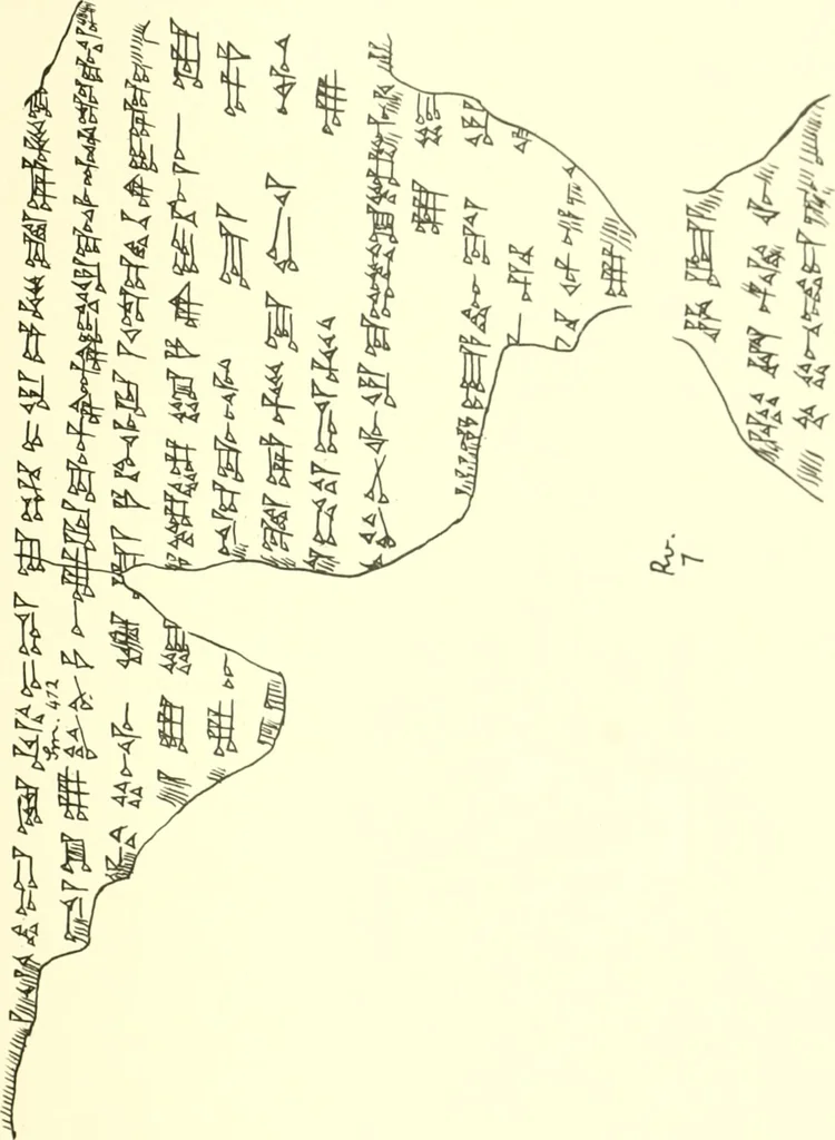 An illustration from Politisch-religiöse Texte aus der Sargonidenzeit. Hrsg. von Ernst George Klauber, 1913, leaf 294