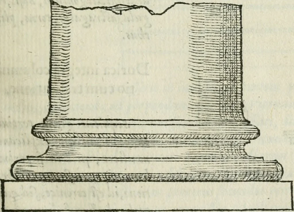 An illustration from M. Vitrvvii Pollionis De architectvra libri decem ad Caesarem Avgvstvm : omnibus omnium editionibus longè emendatiores, collatis veteribus exemplis : accesservnt Gulielmi Philandri Castilionii, ciuis Romani, annotationes castigatiores, & plus tertia parte locupletiores : adiecta est Epitome in omnes Georgij Agricolae De mensuris & ponderibus libros, eodem avtore : cum Graeco pariter & Latino indice locupletissimo, 1552, leaf 118