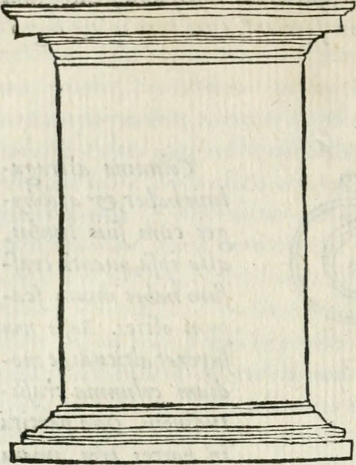 An illustration from M. Vitrvvii Pollionis De architectvra libri decem ad Caesarem Avgvstvm : omnibus omnium editionibus longè emendatiores, collatis veteribus exemplis : accesservnt Gulielmi Philandri Castilionii, ciuis Romani, annotationes castigatiores, & plus tertia parte locupletiores : adiecta est Epitome in omnes Georgij Agricolae De mensuris & ponderibus libros, eodem avtore : cum Graeco pariter & Latino indice locupletissimo, 1552, leaf 123
