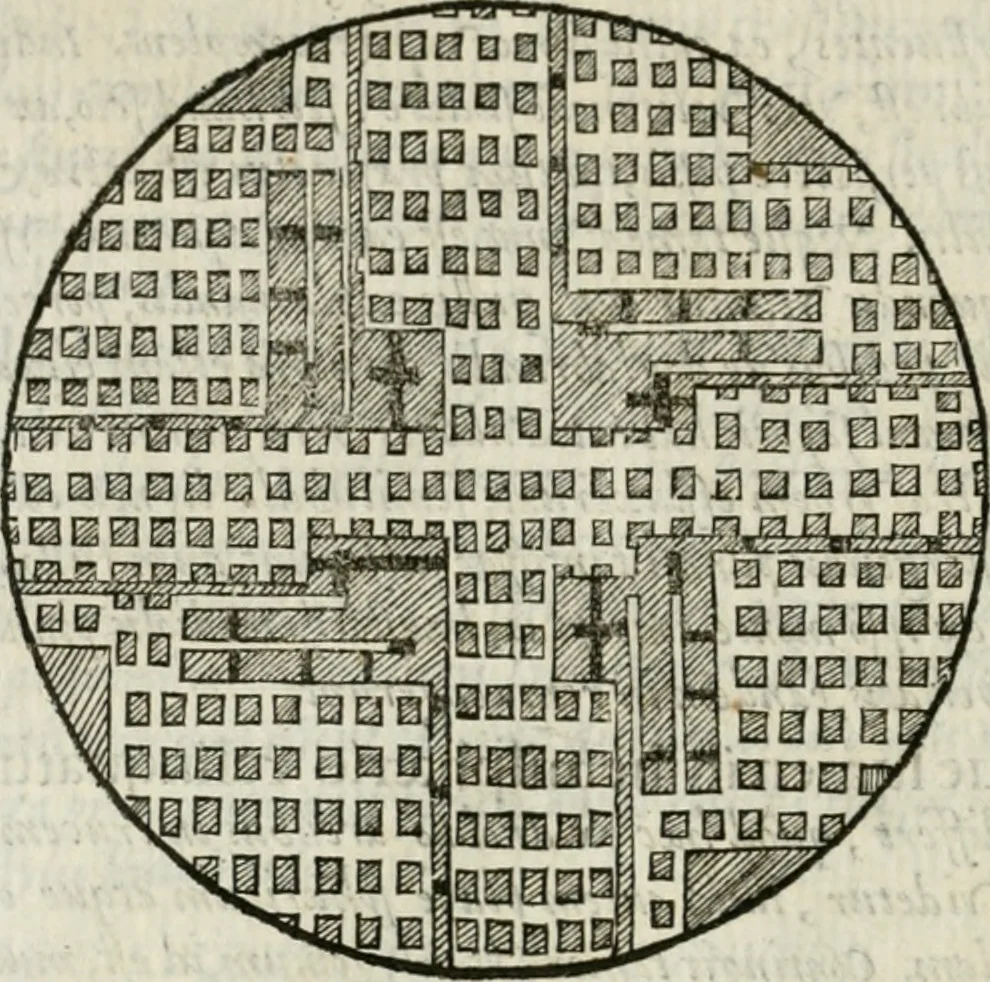 An illustration from M. Vitrvvii Pollionis De architectvra libri decem ad Caesarem Avgvstvm : omnibus omnium editionibus longè emendatiores, collatis veteribus exemplis : accesservnt Gulielmi Philandri Castilionii, ciuis Romani, annotationes castigatiores, & plus tertia parte locupletiores : adiecta est Epitome in omnes Georgij Agricolae De mensuris & ponderibus libros, eodem avtore : cum Graeco pariter & Latino indice locupletissimo, 1552, leaf 229