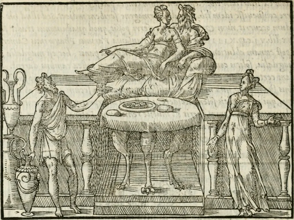 An illustration from M. Vitrvvii Pollionis De architectvra libri decem ad Caesarem Avgvstvm : omnibus omnium editionibus longè emendatiores, collatis veteribus exemplis : accesservnt Gulielmi Philandri Castilionii, ciuis Romani, annotationes castigatiores, & plus tertia parte locupletiores : adiecta est Epitome in omnes Georgij Agricolae De mensuris & ponderibus libros, eodem avtore : cum Graeco pariter & Latino indice locupletissimo, 1552, leaf 257