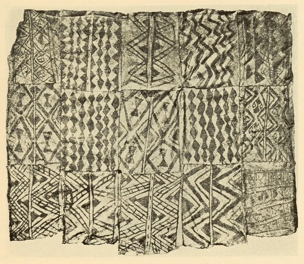 An illustration from Polychrome guanaco cloaks of Patagonia, 1929, leaf 25
