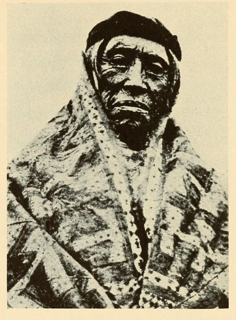 An illustration from Polychrome guanaco cloaks of Patagonia, 1929, leaf 7