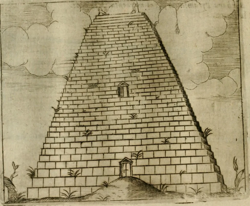 An illustration from Pompe funebri di tutte le nationi del mondo : raccolte dalle storie sagre et profane, 1646, leaf 109